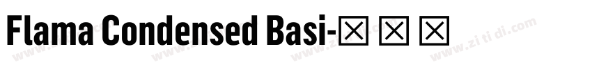 Flama Condensed Basi字体转换